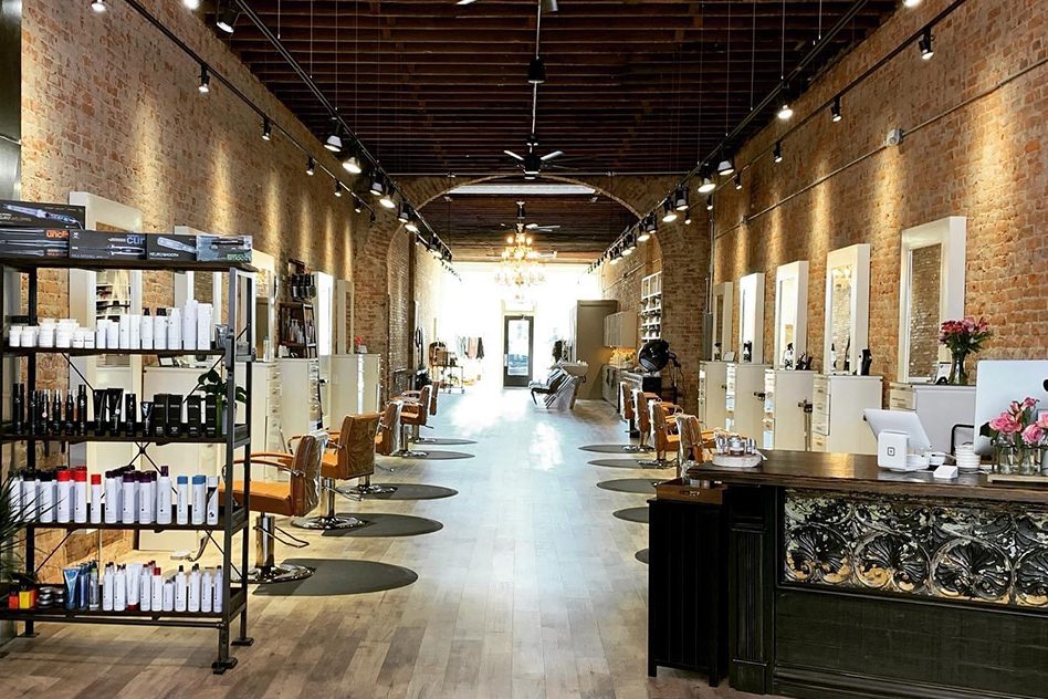 Boutique view of salon entrance of selah salon, spa